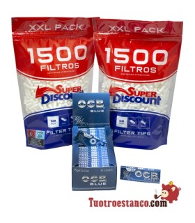 OCB X-pert Azul 70mm + 2 Bolsas Filtros 1500 SD 6mm