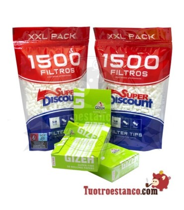 2 Gizeh filtros SD de 78 mm + 2 x 6 mm