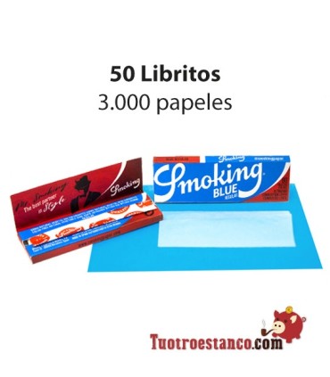 Smoking Blu 70mm + Filtri Smoking LUNGHI