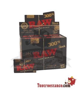 Estuche de papel RAW Black 300 de 78 mm - 40 libritos