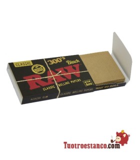 Estuche de papel RAW Black 300 de 78 mm - 40 libritos