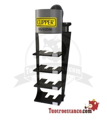 Expositor Clipper en forma de mechero Black VACÍO
