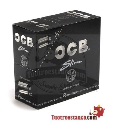 Papel OCB Premium Slim de 110 mm - 50 libritos