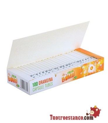 Tubi Fresh Bomb! Arancione 1 scatola da 100 tubi