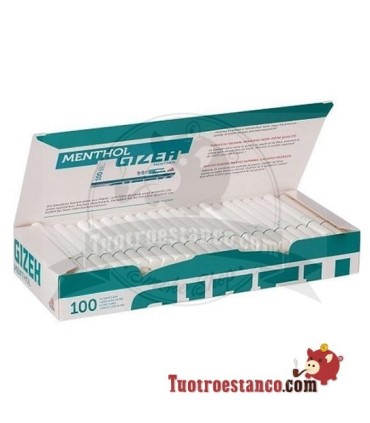 Tubes Gizeh goût de menthe 1 petite boite de 100 tubes