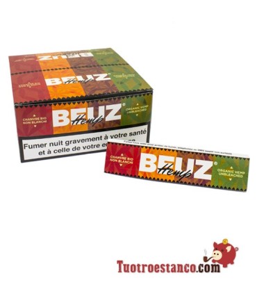 Papel Beuz Cañamo orgánico King Size 110 mm - 50 libritos