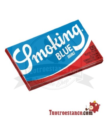 Blu  Smoking doppia finestra 70 mm - 25 opuscoli