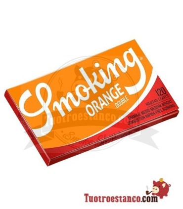 70mm Doppia finestra Arancione smoking carta