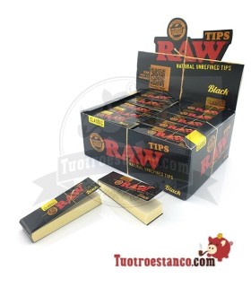 Raw Black Cardboard Filters - 1 Box of 50 Booklets