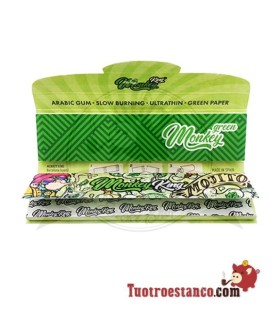 Estuche de Papel Monkey Smell MOJITO 110 mm + Filtros - 24 libritos