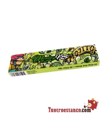 Papel Monkey Smell King Size MOJITO 110 mm + Filtros