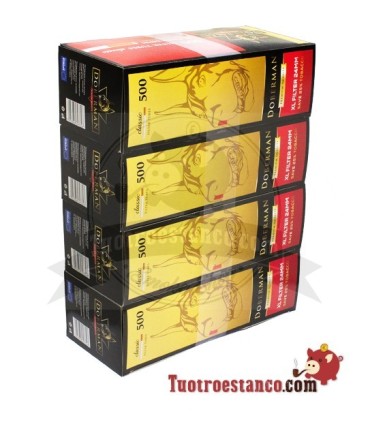 Tubos Doberman 500 Filtro Largo - 4 cajitas de 500 Tubos