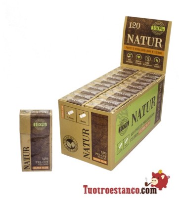 Filtros Precortados Natur 5,7 mm orgánicos - 20 cajitas