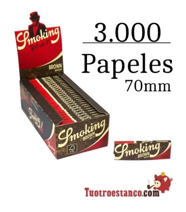 3.000 Smoking Brown 70mm + 4.000 Filtres Doberman 6mm