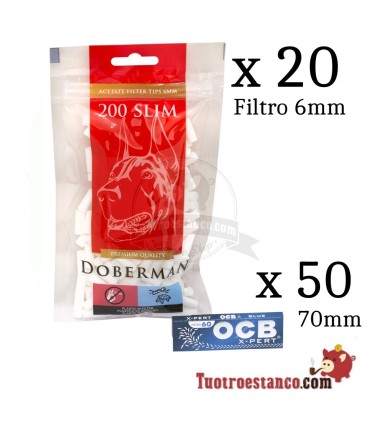 3.000 OCB Blau 70mm + 4.000 Filter Doberman 6mm