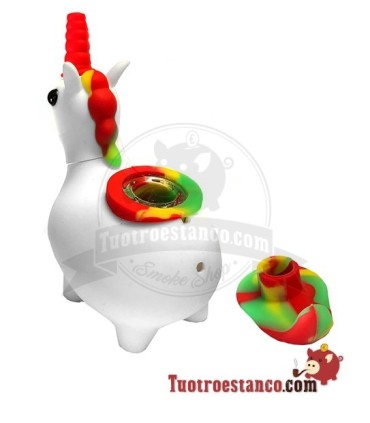 Pipa de Silicona Unicornio