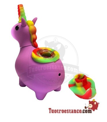 Pipa de Silicona Unicornio