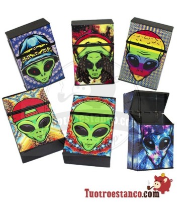 Pitillera de plástico Alien de 20 cig