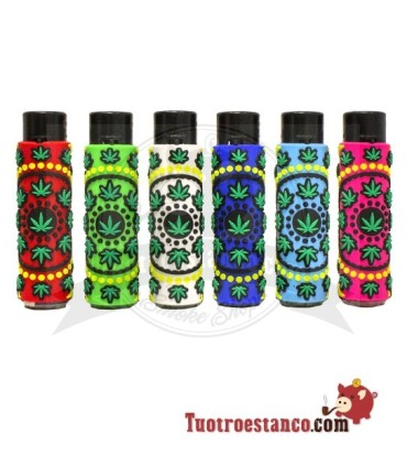 Encendedor Prof + Funda de silicona Hojas Mandala