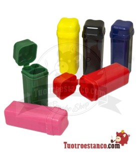 Bote de plástico para encendedor + savarette de colores