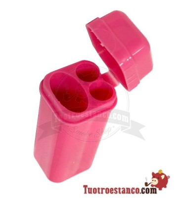 Bote de plástico para encendedor + savarette de colores