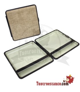 Pitillera metálica Champ Denim Style vaquero de 20 cig