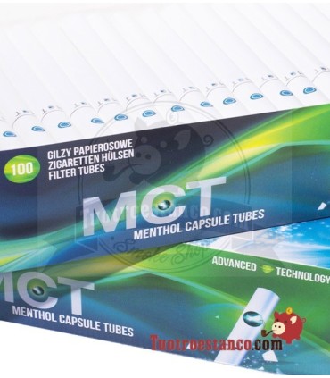 Tubos MCT Mentolados con cápsula - Pack 5 cajitas de 100 unidade