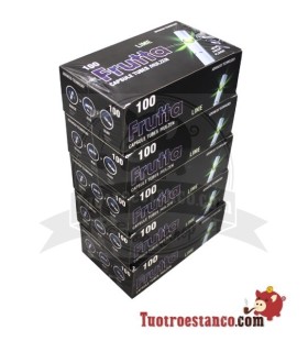 Tubos FRUTTA de Lima con cápsula - 5 cajitas de 100 unidades