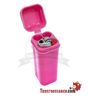 Bote de plástico para encendedor + savarette de colores