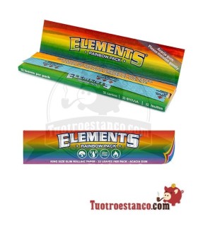 Papel de Arroz Elements RAINBOW Slim 110mm