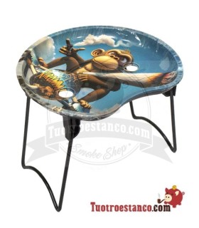 Bandeja pequeña medialuna con soporte - Monkey