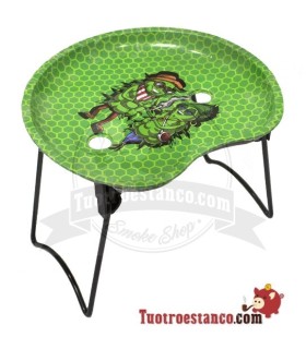 Bandeja pequeña medialuna con soporte - Pareja