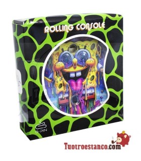 Bandeja pequeña medialuna con soporte - Bob Esponja