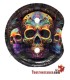 Bandeja pequeña con soporte Calavera Mexicana