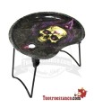Bandeja pequeña medialuna con soporte - Calavera Heavy