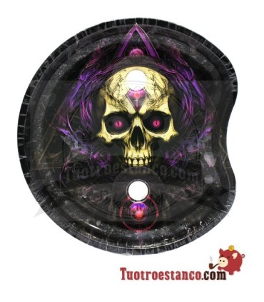 Bandeja pequeña con soporte - Calavera Heavy
