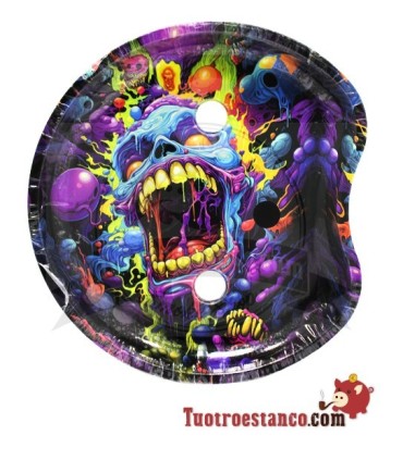 Bandeja pequeña medialuna con soporte - Zombie