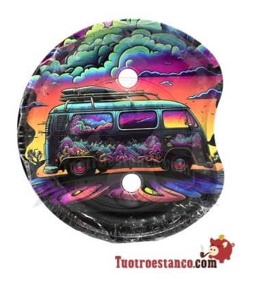 Bandeja pequeña medialuna con soporte - Furgo