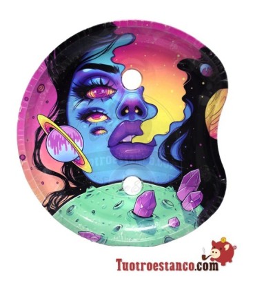 Bandeja pequeña medialuna con soporte - Chica Psycho