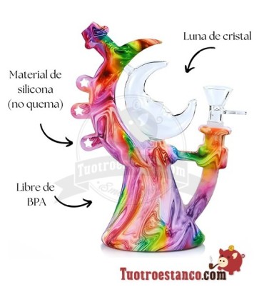 Bong de silicona Media Luna