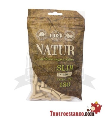 Filtros orgánicos Natur 6 mm Extra Long 180 filtros