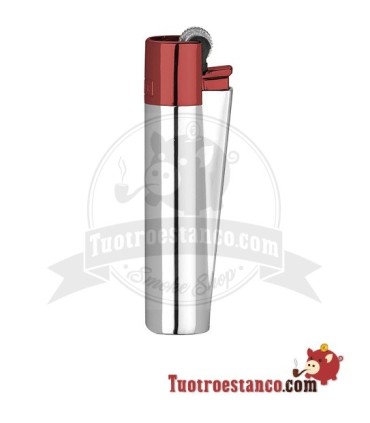 Clipper metálico Silver Devil + estuche metálico