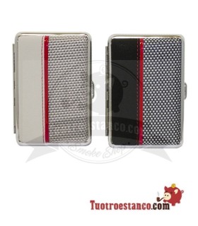 Pitillera metálica Champ Mini Red Line de 12 cig