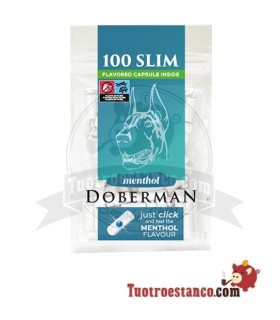Filtros Doberman Clik slim 6mm de 100 ud Menthol