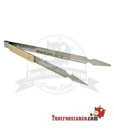 Pinzas de metal y madera para cachimba de 32 cm