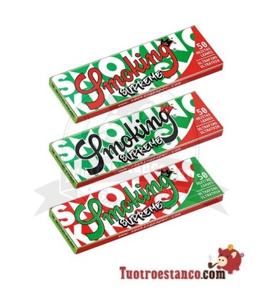 Papel Smoking Supreme Ultra fino Medium de 78 mm - 25 libritos