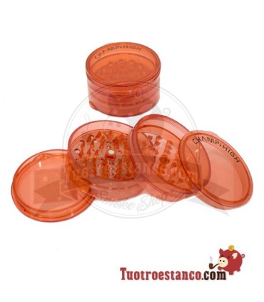 Grinder de plástico Champ 60 mm de 4 partes