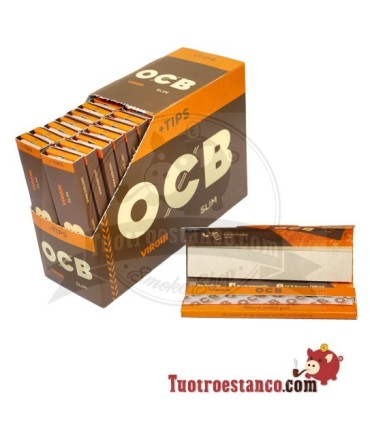 Papel OCB Virgin King Size + Tips - 32 libritos
