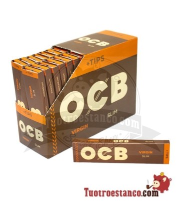Papel OCB Virgin King Size + Tips - 32 libritos