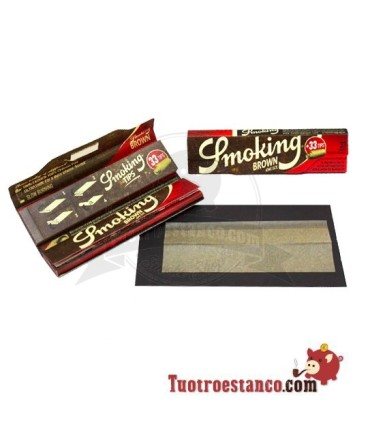 Estuche de papel Smoking Marrón King Size + Tips - 24 libritos